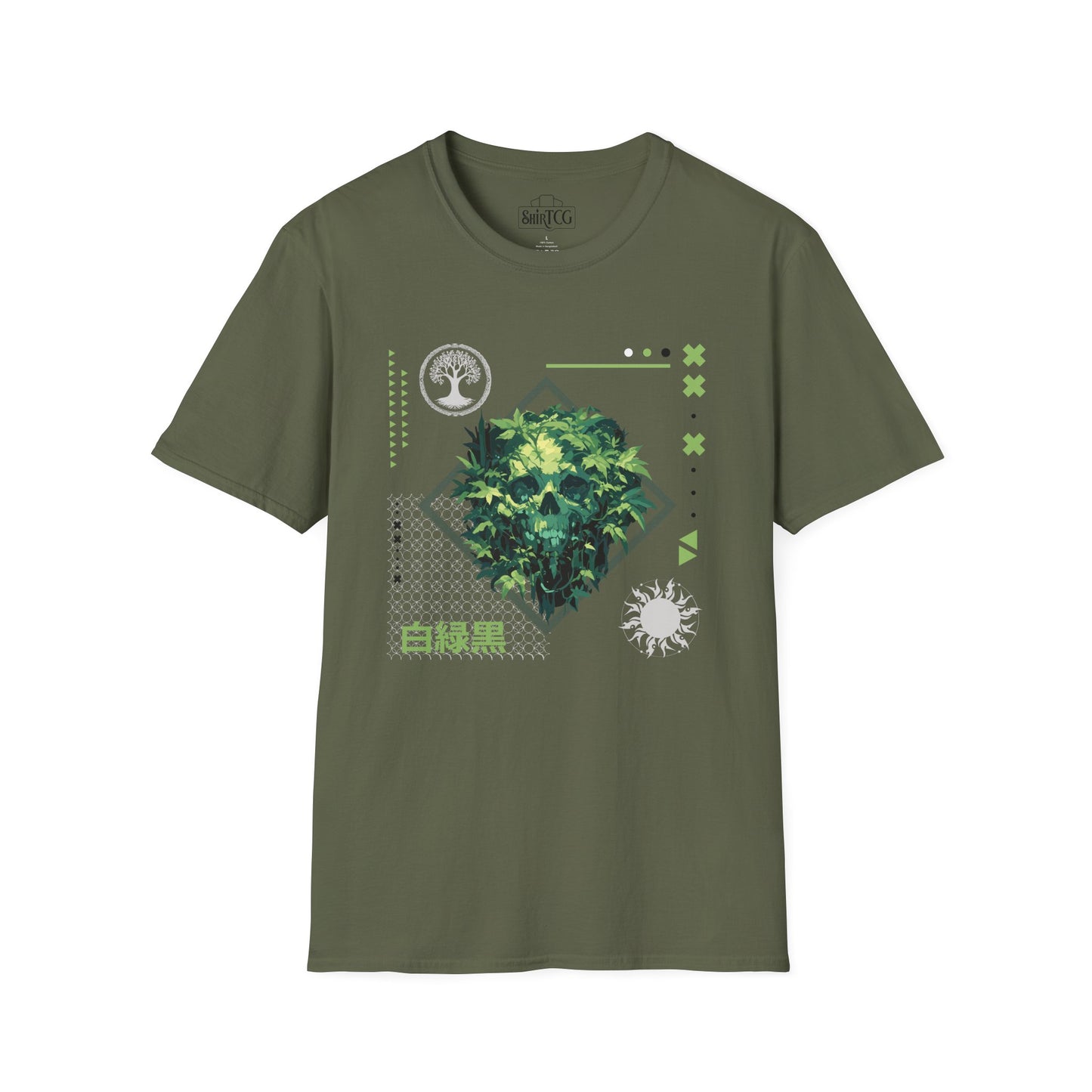Green Black White T-Shirt