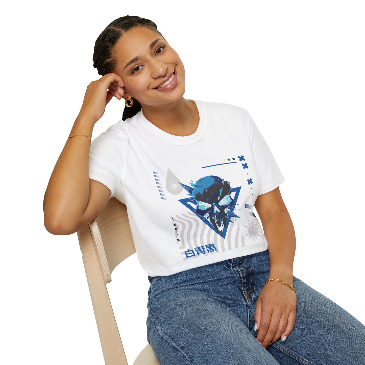 Blue Black White T-Shirt