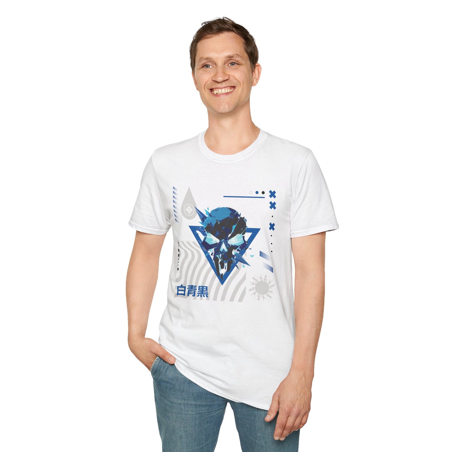 Blue Black White T-Shirt