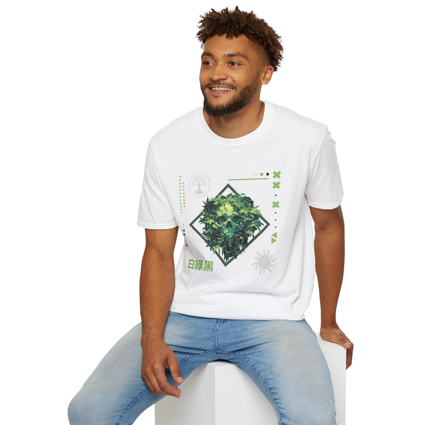 Green Black White T-Shirt