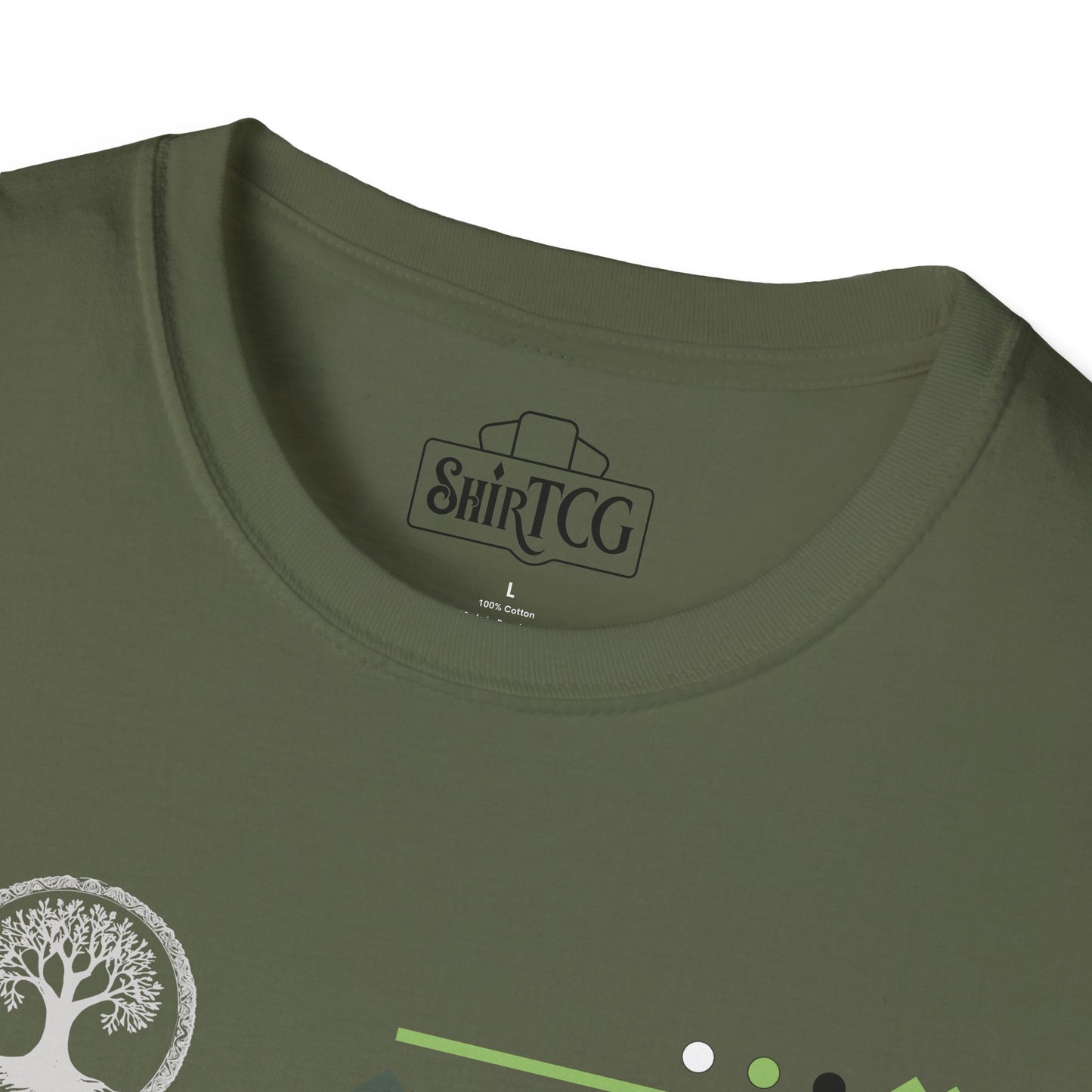 Green Black White T-Shirt