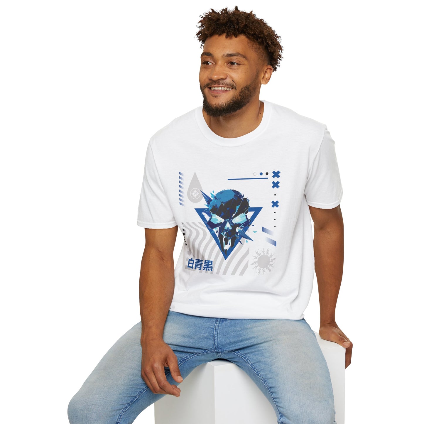 Blue Black White T-Shirt