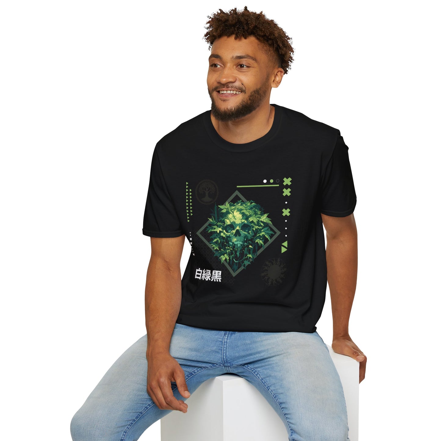 Green Black White T-Shirt