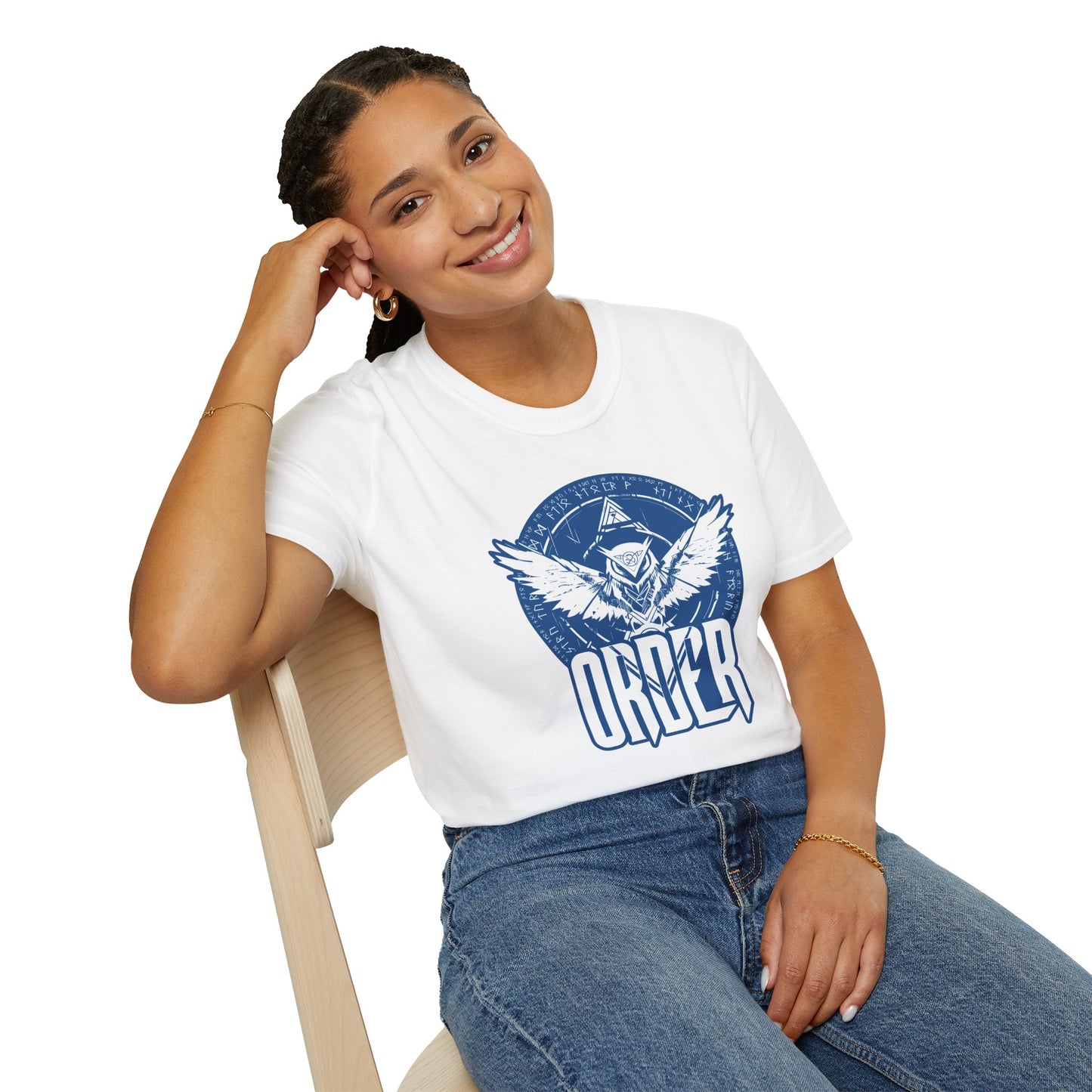 White Blue - Order T-Shirt
