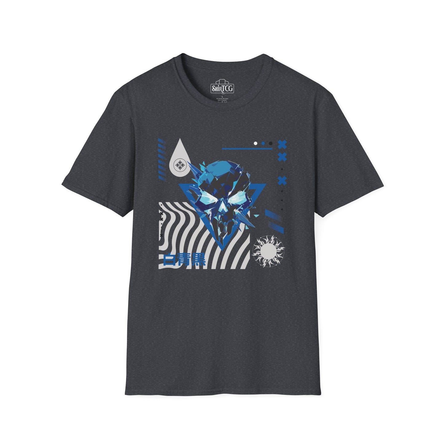 Blue Black White T-Shirt