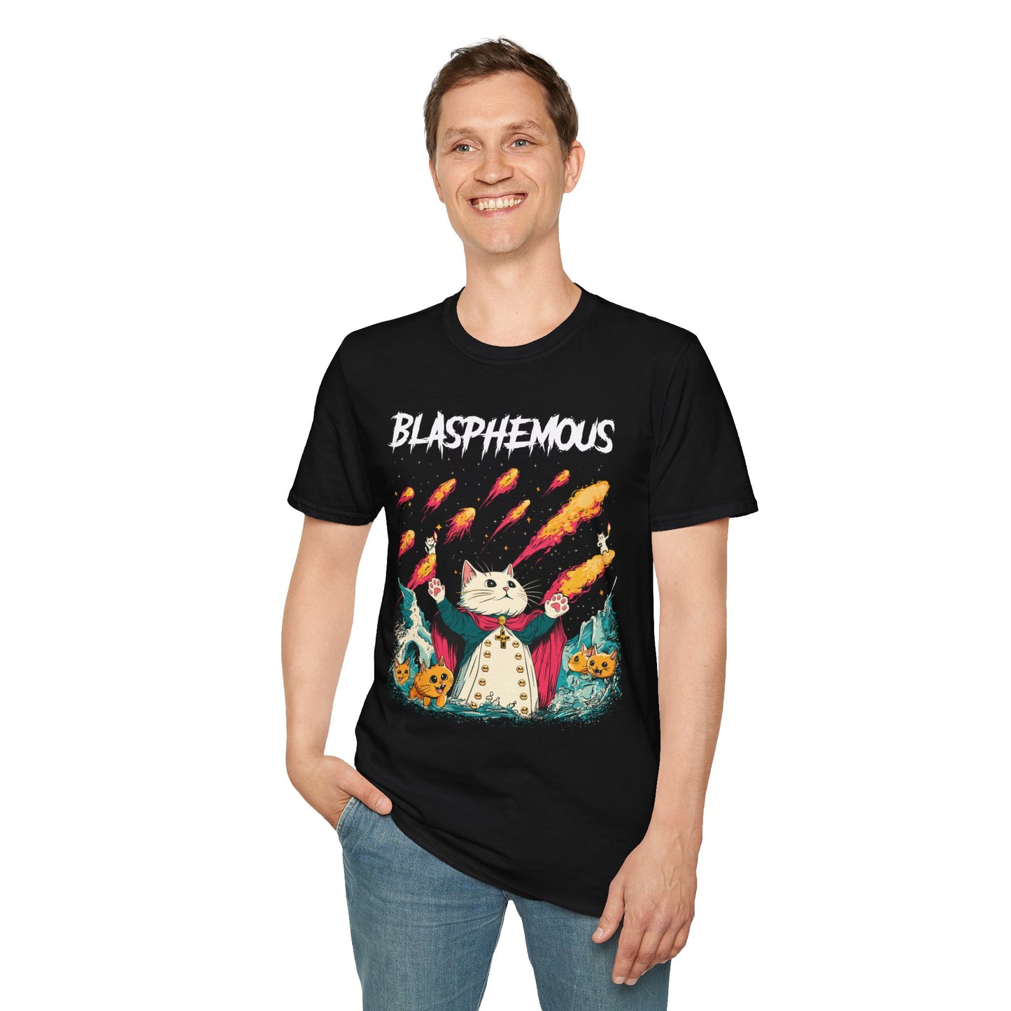 "Blasphemous Cat" T-Shirt