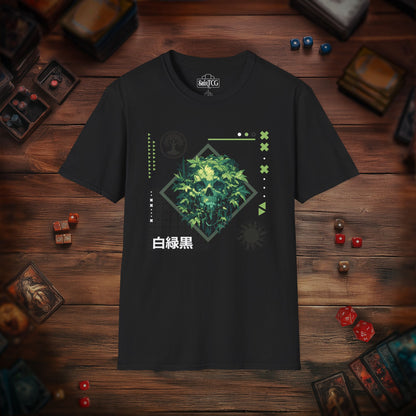 Green Black White T-Shirt