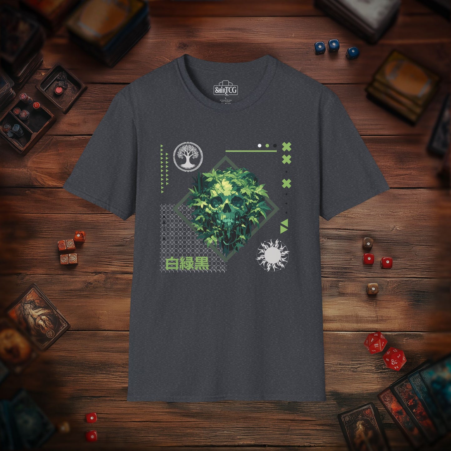 Green Black White T-Shirt