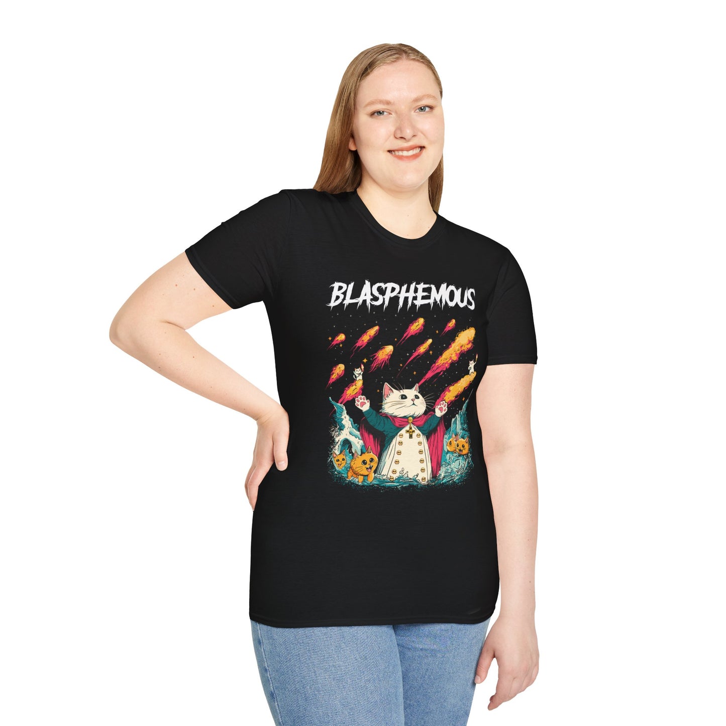 "Blasphemous Cat" T-Shirt