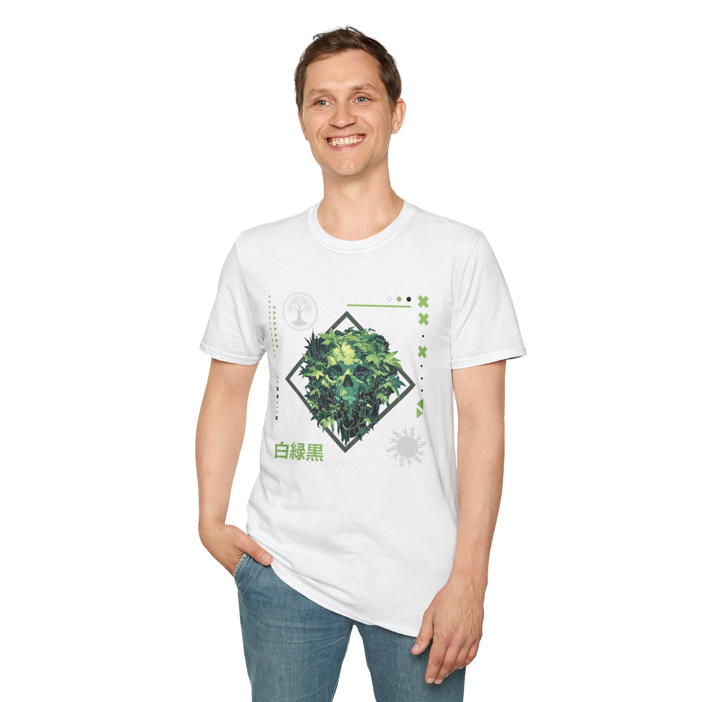 Green Black White T-Shirt