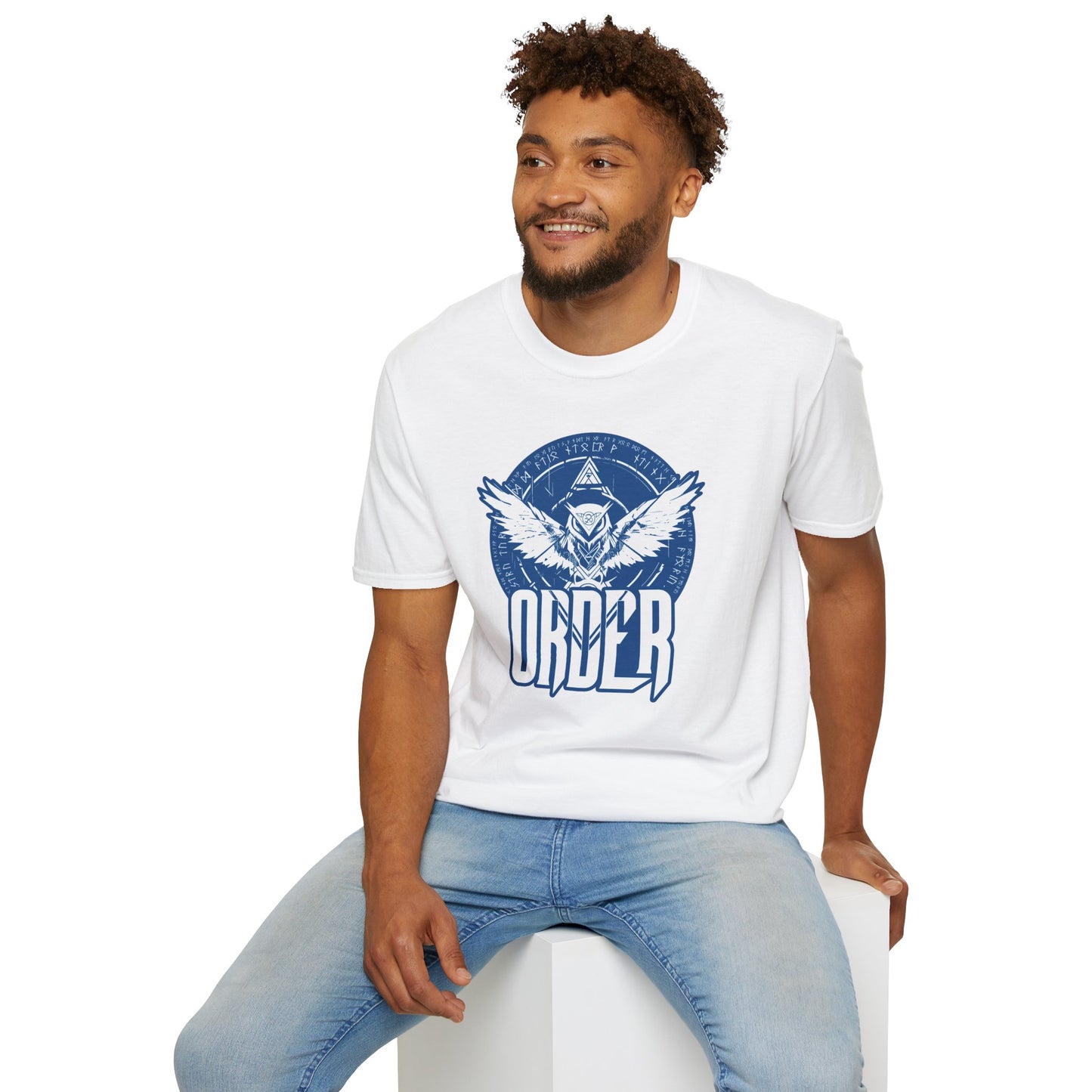 White Blue - Order T-Shirt