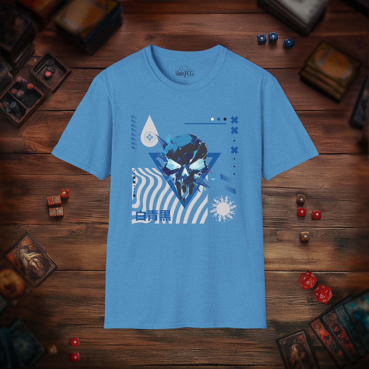 Blue Black White T-Shirt