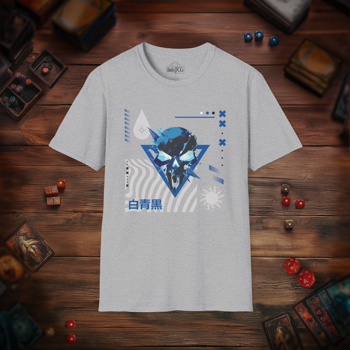 Blue Black White T-Shirt