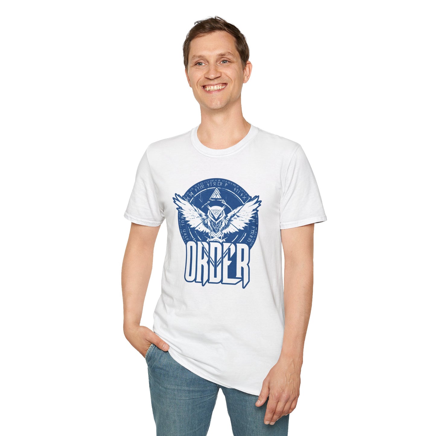 White Blue - Order T-Shirt