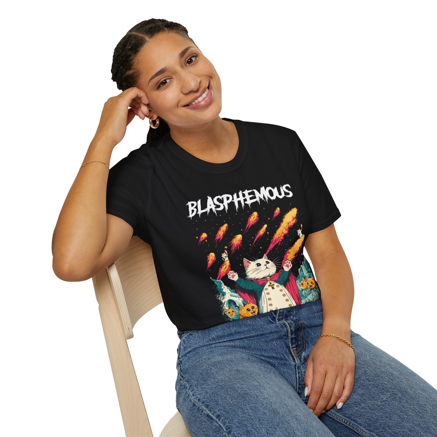 "Blasphemous Cat" T-Shirt
