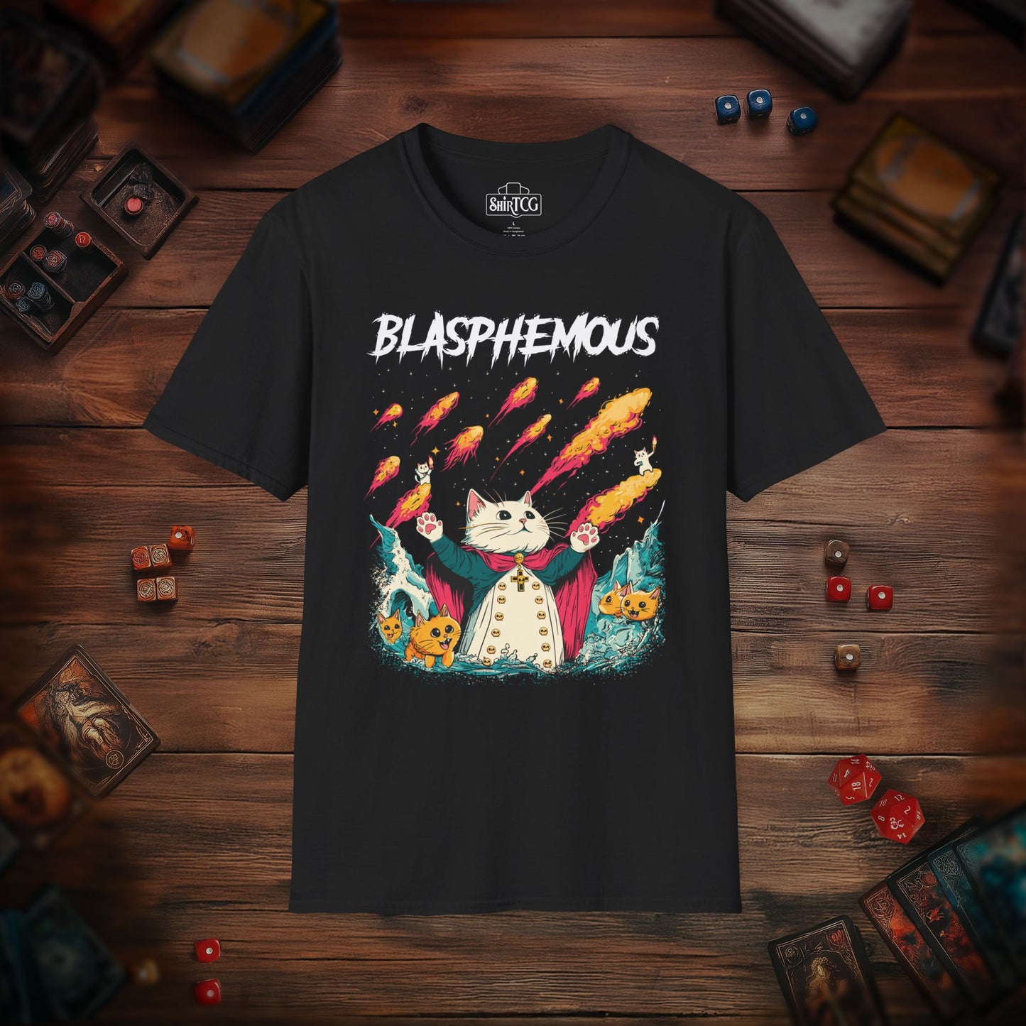 "Blasphemous Cat" T-Shirt