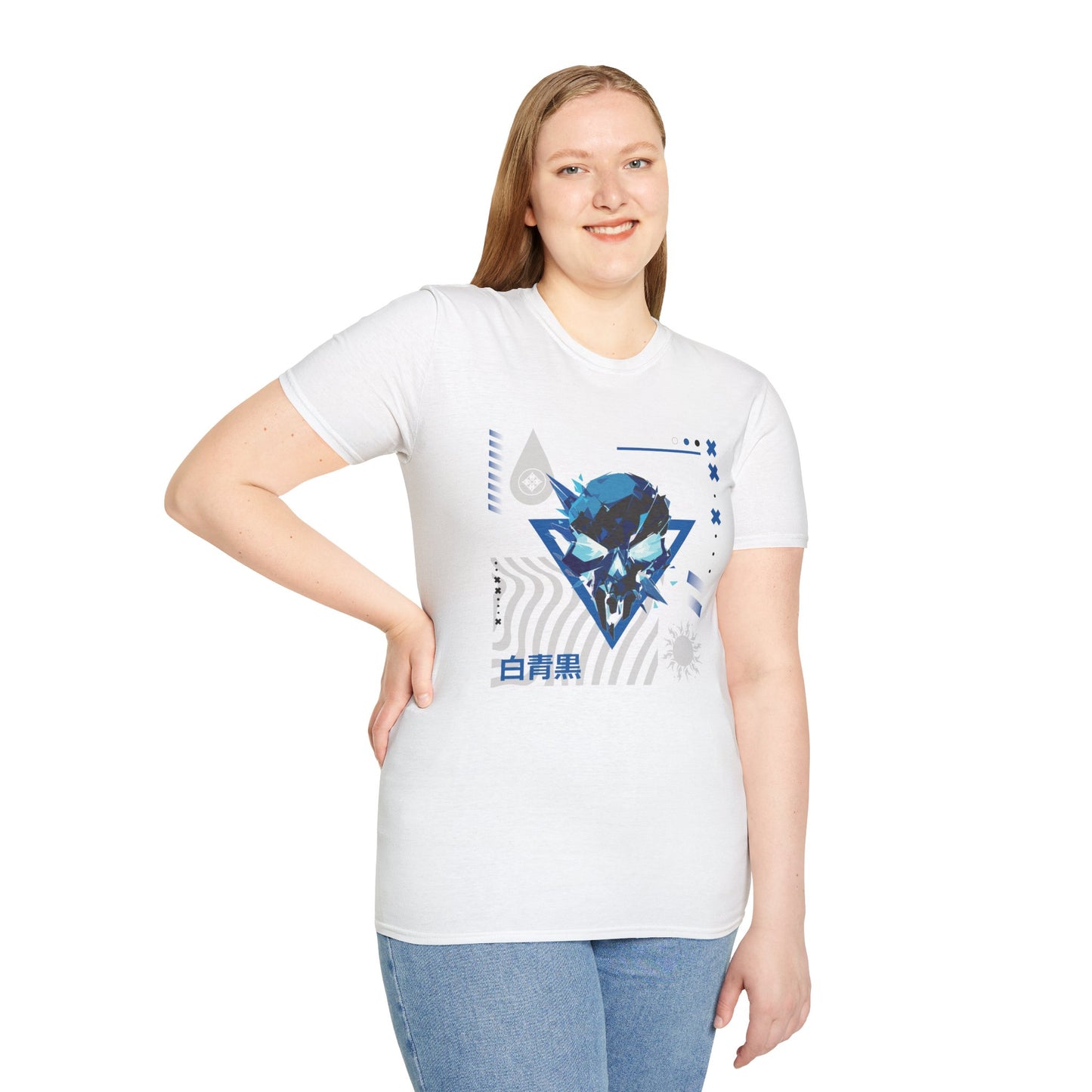 Blue Black White T-Shirt