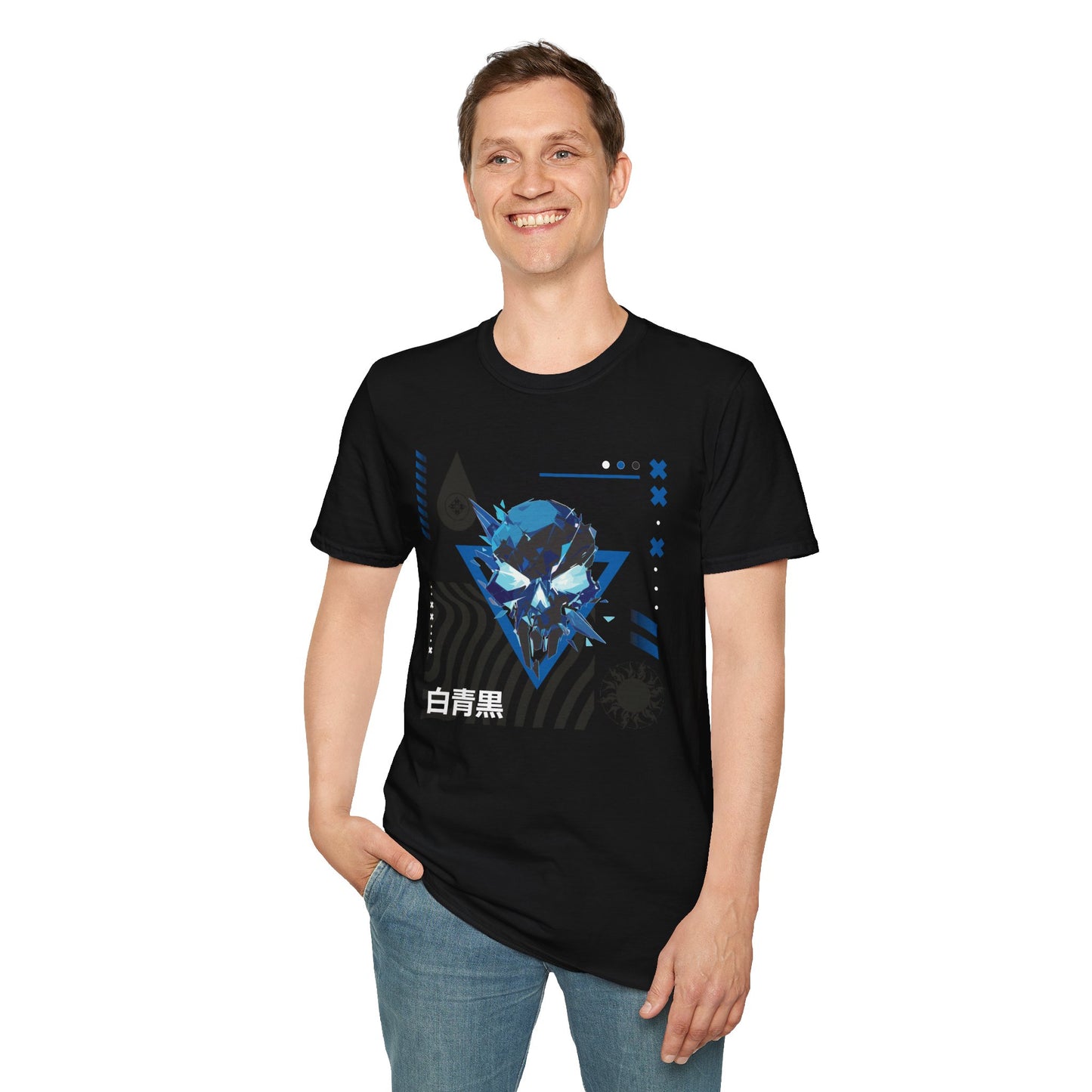 Blue Black White T-Shirt