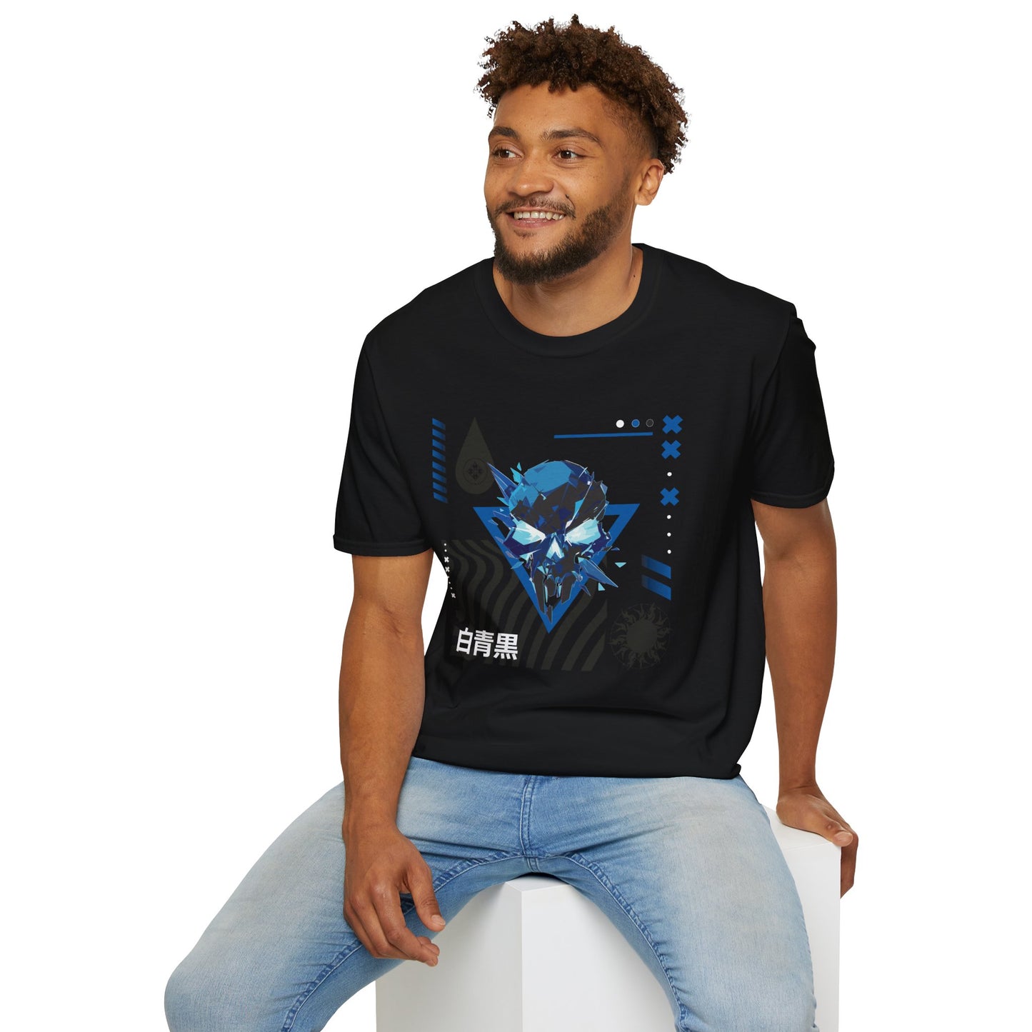 Blue Black White T-Shirt