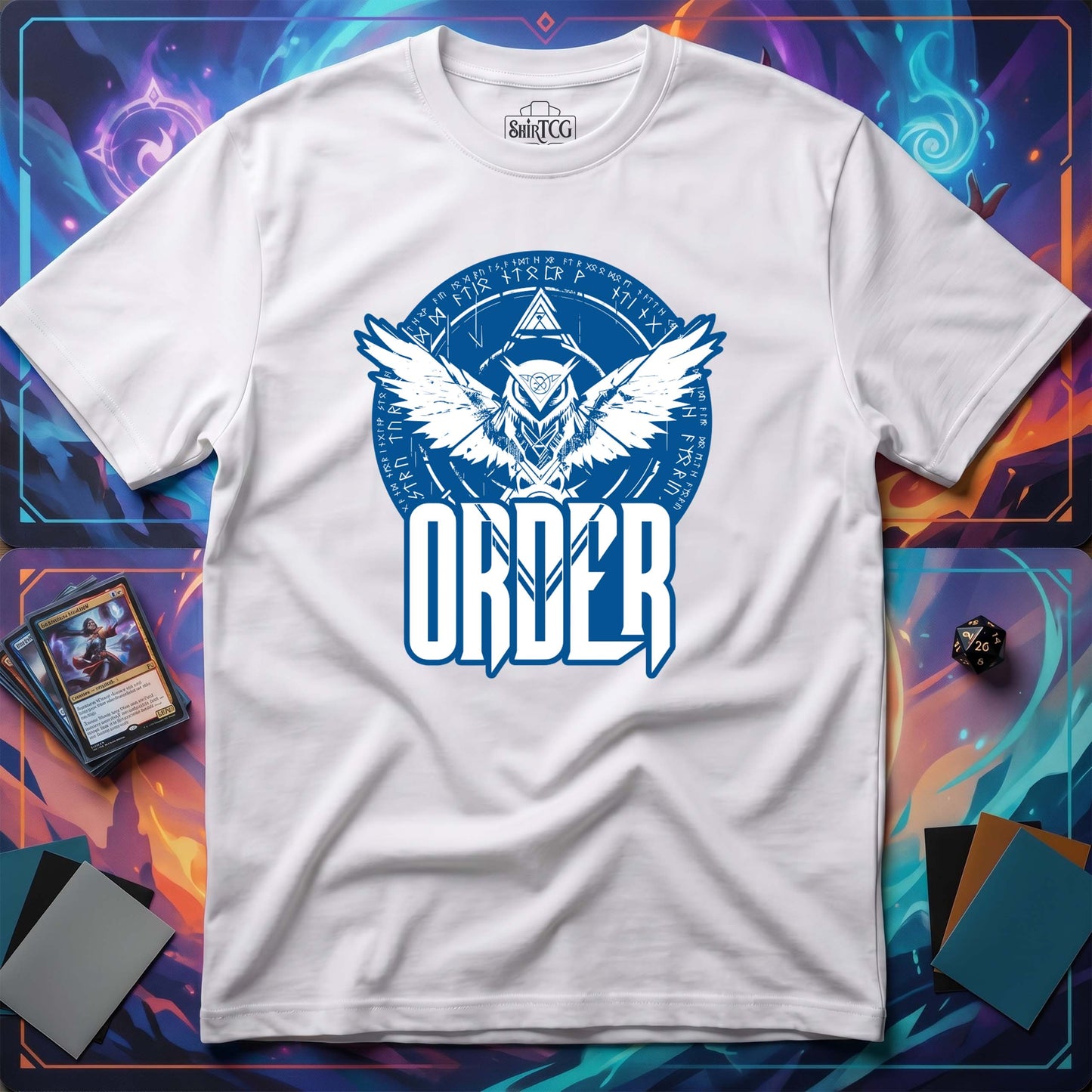 White Blue - Order T-Shirt